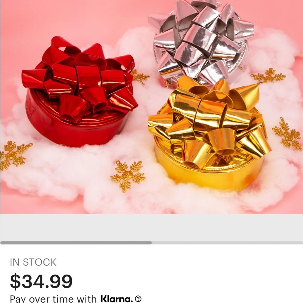 Bewaltz Glitz Red Bow Crossbody Bag - Picture 2 of 2